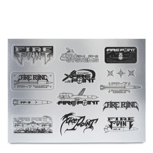 Fire Point Silver Sticker Pack